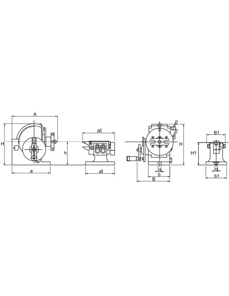 4 - Divisore semi universale con contropunta Fervi d006/100