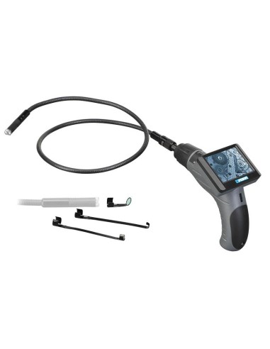 2 - Endoscopio telecamera con sonda flessibile per meccanica Fervi e022/12