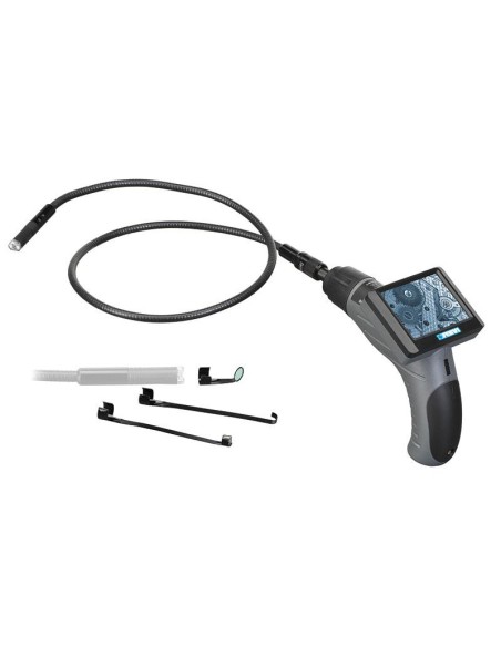 2 - Endoscopio telecamera con sonda flessibile per meccanica Fervi e022/12