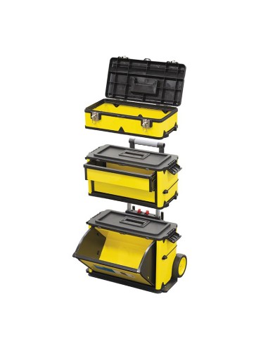 1 - Carrello casseta porta utensili in acciaio con ruote Fervi c087
