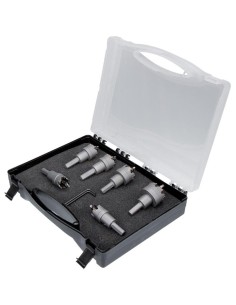 1 - Serie 6 frese a tazza metallo duro 16 - 30 mm x metallo Fervi f019/006