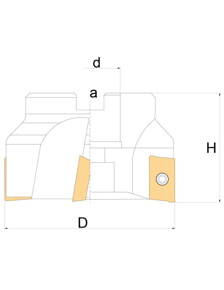 3 - Fresa per spallamenti Fervi f400/040