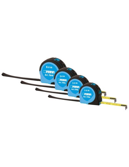 1 - Flessometro con freno 2mt Fervi f802
