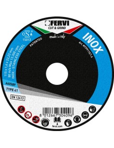 1 - Disco da taglio per inox 230x2x22 mm a60sx Fervi mtp9230/2.0