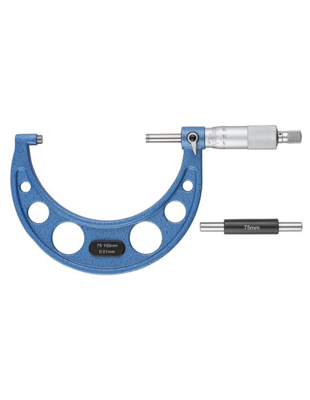 1 - Micrometro centesimale per esterni 75 - 100 mm Fervi m022/75/100