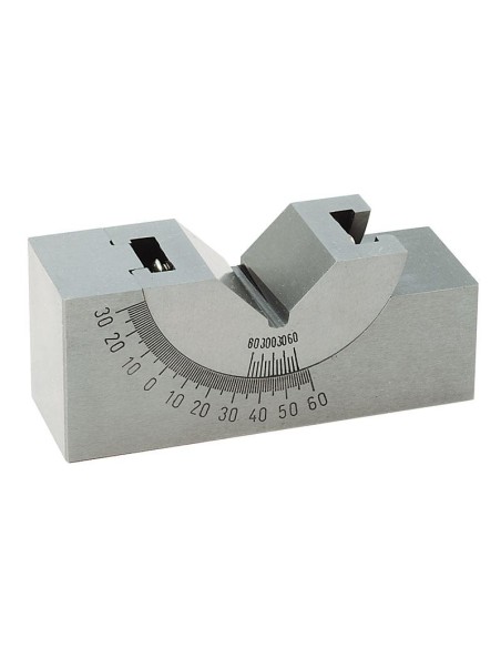 1 - Prisma inclinabile di precisione in acciaio 75 x 32 x 25 mm Fervi p011/75
