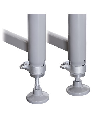 2 - Rulliera regolabile in altezza 1000 x 460 mm Fervi r001/04