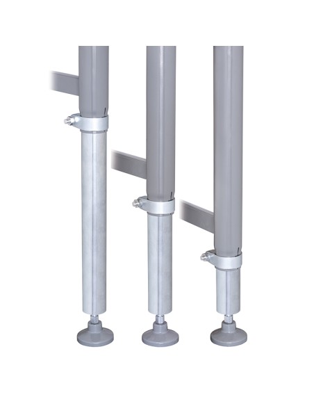 3 - Rulliera regolabile in altezza 1000 x 460 mm Fervi r001/04