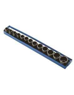 1 - Serie 13 bussole esagonali 10 - 38 mm ad impatto 1/2" Fervi si4e3n013