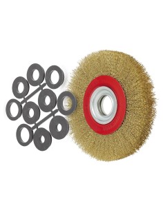 1 - Spazzola circolare con fili ondulati Fervi srf250/25