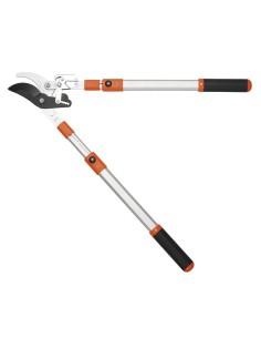 1 - Cesoie per potatura a cricchetto con manico telescopico Fervi 0322