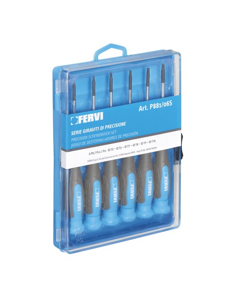 1 - Serie giraviti di precisione torx Fervi p881/06s