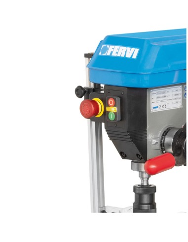 5 - Trapano a colonna trasmissione a cinghia 650w 230v Fervi 0186