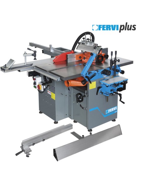 1 - Macchina combinata per legno 8 lavorazioni 230 v Fervi 0498