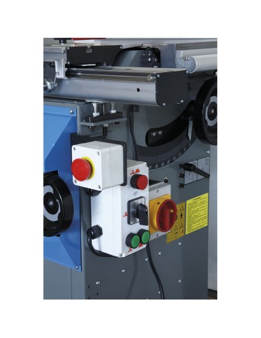 4 - Squadratrice con toupie completa di carrello 230 v Fervi 0504