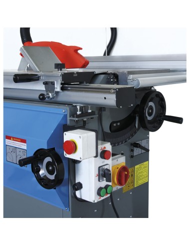 7 - Squadratrice con toupie completa di carrello 230 v Fervi 0504