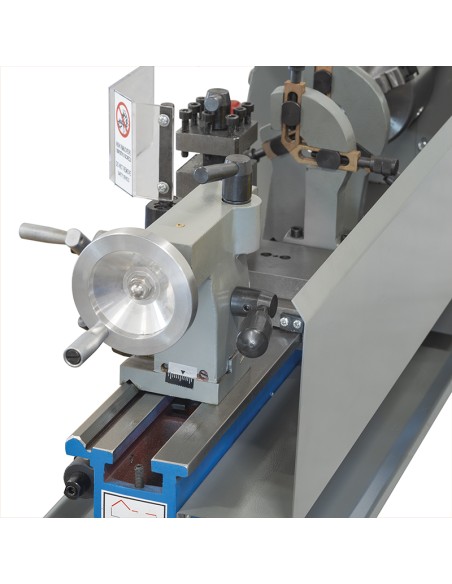 3 - Tornio parallelo ferro metallo con display digitale 230 v Fervi 0506