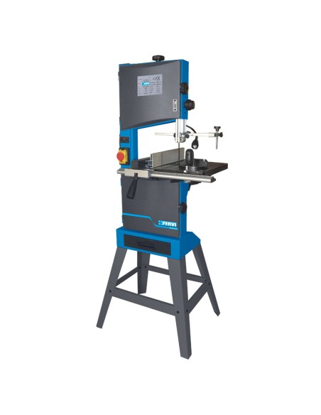 1 - Sega a nastro banco verticale per legno 375w 230v taglio 245mm Fervi 0509/245