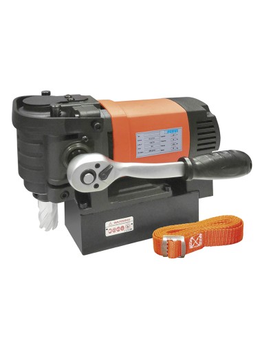 1 - Trapano magnetico orizzontale carotatrice colonna 1900w 230v Fervi 0518/55h