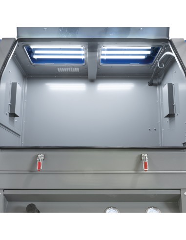 2 - Sabbiatrice a pressione con 2x230 v aspiratori Fervi 0605