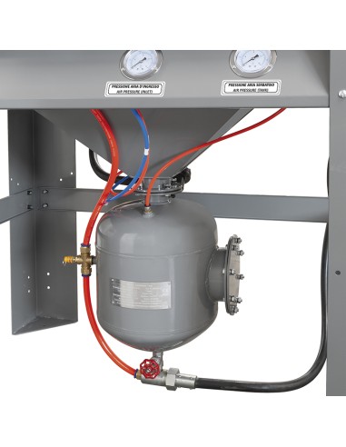 2 - Sabbiatrice a pressione con filtro hepa e separatore di polveri 230v Fervi 0615