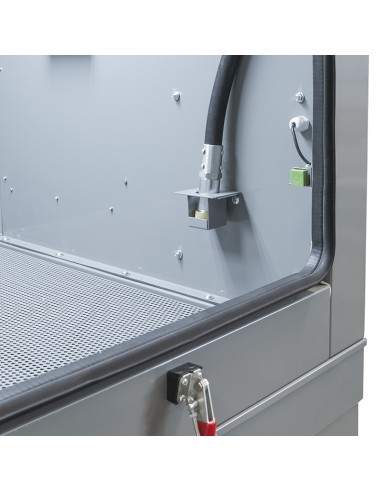 4 - Sabbiatrice a pressione con filtro hepa e separatore di polveri 230v Fervi 0615