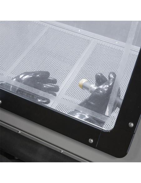 6 - Sabbiatrice a pressione con filtro hepa e separatore di polveri 230v Fervi 0615