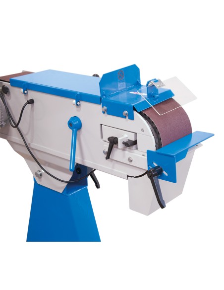 5 - Levigatrice a nastro inclinabile per metalli 2000x150 mm 400v Fervi 0691/400v