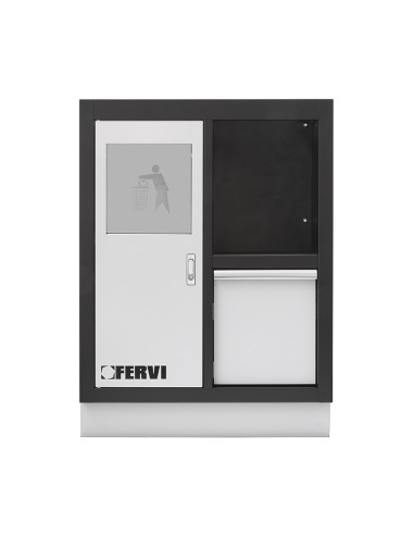 1 - Armadio basso multifunzione 680x458x910 mm per officina Fervi a007/06