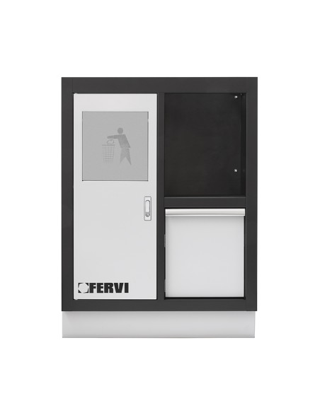 1 - Armadio basso multifunzione 680x458x910 mm per officina Fervi a007/06