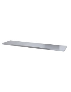1 - Piano di lavoro acciaio inox 2040x460x35mm x arredamento modulare Fervi a007/09l