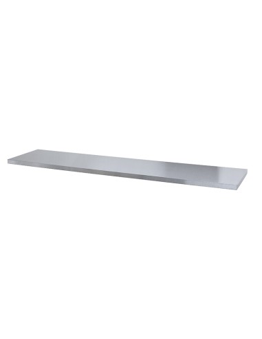 1 - Piano di lavoro acciaio inox 2040x460x35mm x arredamento modulare Fervi a007/09l