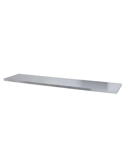 1 - Piano di lavoro acciaio inox 2040x460x35mm x arredamento modulare Fervi a007/09l