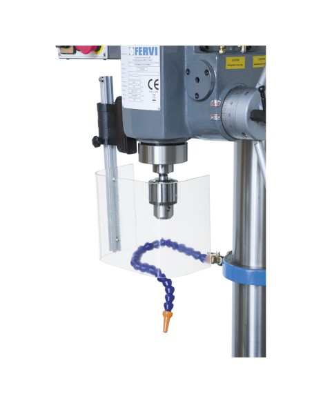 6 - Trapano a colonna ferro trifase trasmissione a cinghia 400v 11 kw Fervi t032da