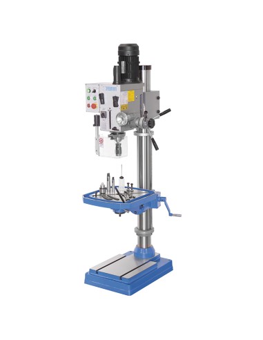 1 - Trapano a colonna da fero ad ingranaggi 400v 15 kw Fervi t041