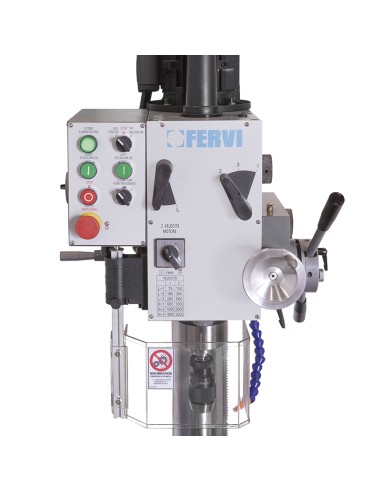 2 - Trapano a colonna da fero ad ingranaggi 400v 15 kw Fervi t041da