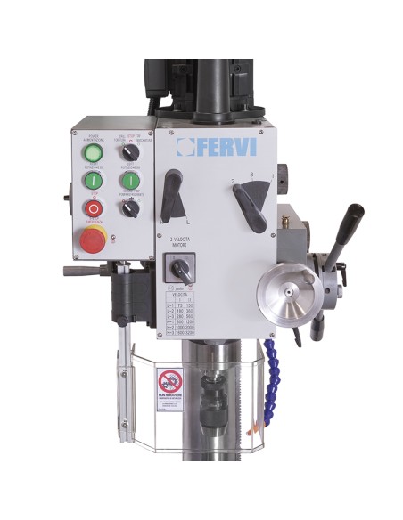2 - Trapano a colonna da fero ad ingranaggi 400v 15 kw Fervi t041da