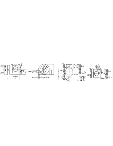 2 - Divisore universalecon mandrino contropunta e dischi Fervi d004/160l