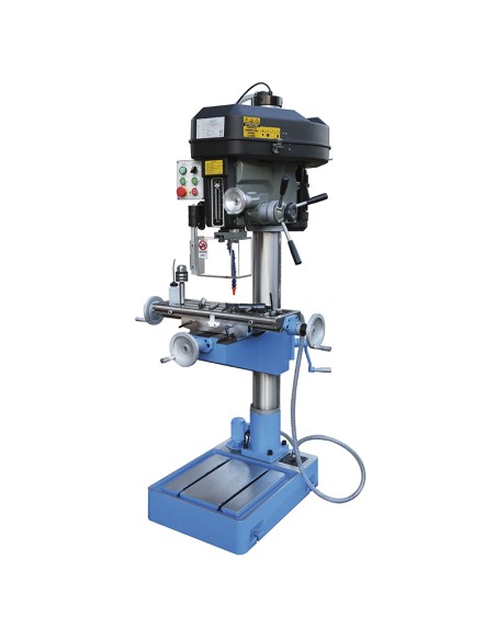 1 - Trapano fresa a colonna con trasmissione a cinghia 400v Fervi t052/400v