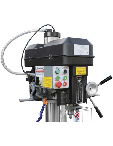 2 - Trapano fresa a colonna con trasmissione a cinghia 400v Fervi t052/400v