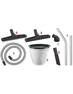 1 - Tubo flessibile di ricambio per aspirapolvere Fervi a040/8037
