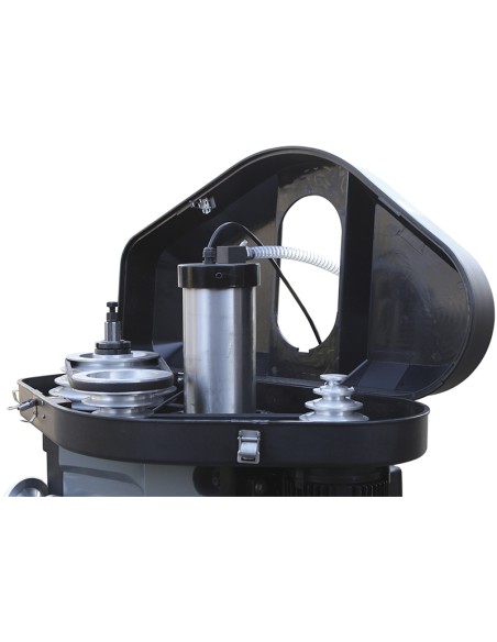 3 - Trapano fresa a colonna con trasmissione a cinghia 400v Fervi t052/400v