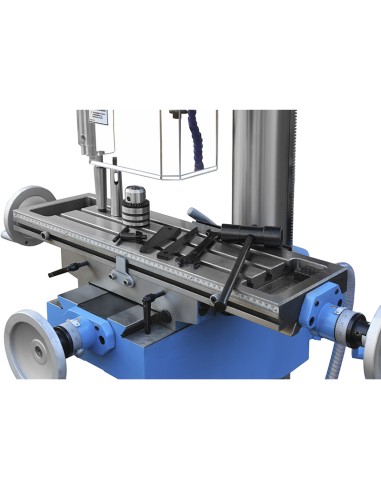4 - Trapano fresa a colonna con trasmissione a cinghia 400v Fervi t052/400v
