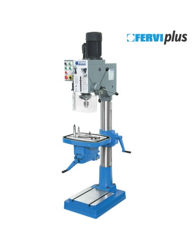 1 - Trapano per metallo ad ingranaggi 400v Fervi t062
