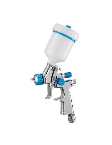 1 - Pistola aerografo vernice serbatoio superiore 100 ml ugello 1.0 mm Fervi a902a