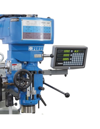 3 - Fresatrice a testa veloce con visualizzatore 225 kw 400v Fervi f060