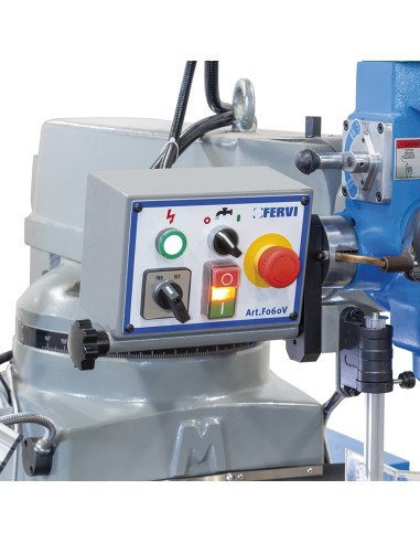 2 - Fresatrice a testa veloce con variatore e visualizzatore 225kw 400v Fervi f060v