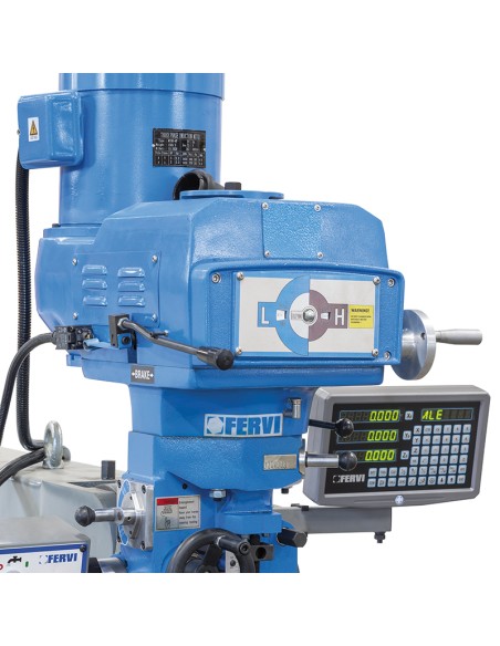 3 - Fresatrice a testa veloce con variatore e visualizzatore 225kw 400v Fervi f060v