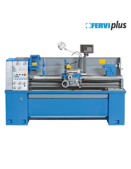 1 - Tornio parallelo con visualizzatore metallo trifase 400v Fervi t070/400v3a15