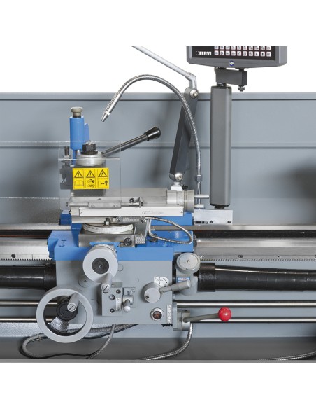 9 - Tornio parallelo con visualizzatore metallo trifase 400v Fervi t070/400v3a15